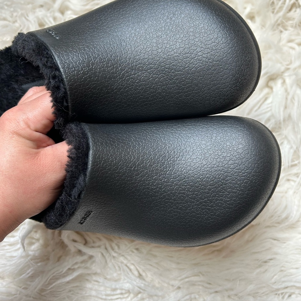 Dylan Platform Lined Clogs -Black NWT - image 5